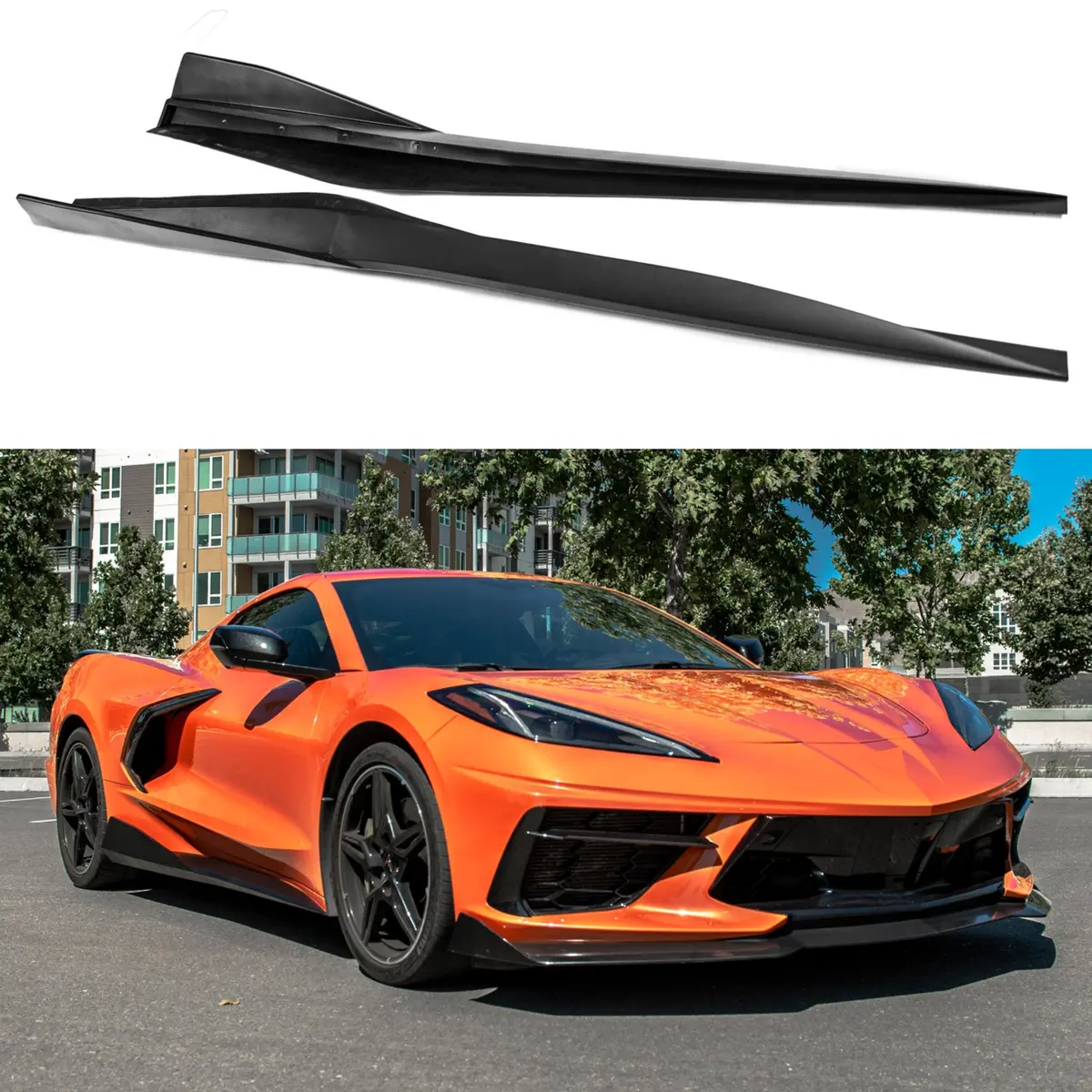 2020+ Chevrolet Corvette C8 - 5Vm Side Skirts Rocker Panels 1