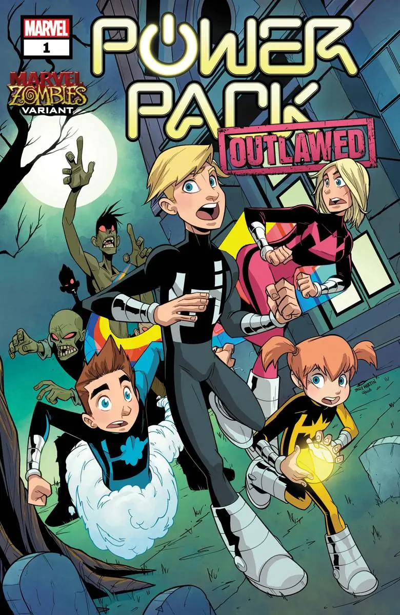 Power Pack #1 (Of 5) Martin Marvel Zombies Var 1