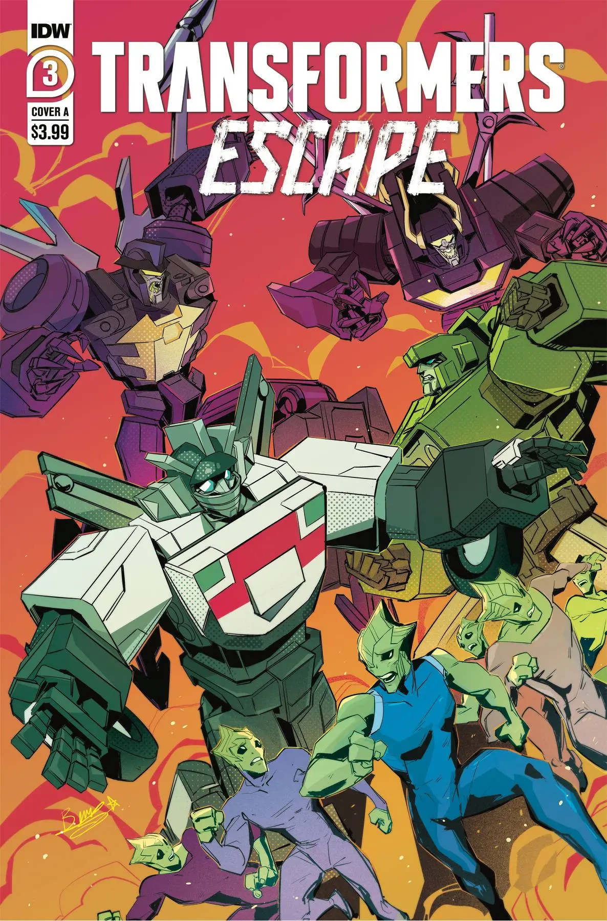 Transformers Escape #3 (Of 5) Cvr A Mcguire-Smith 1