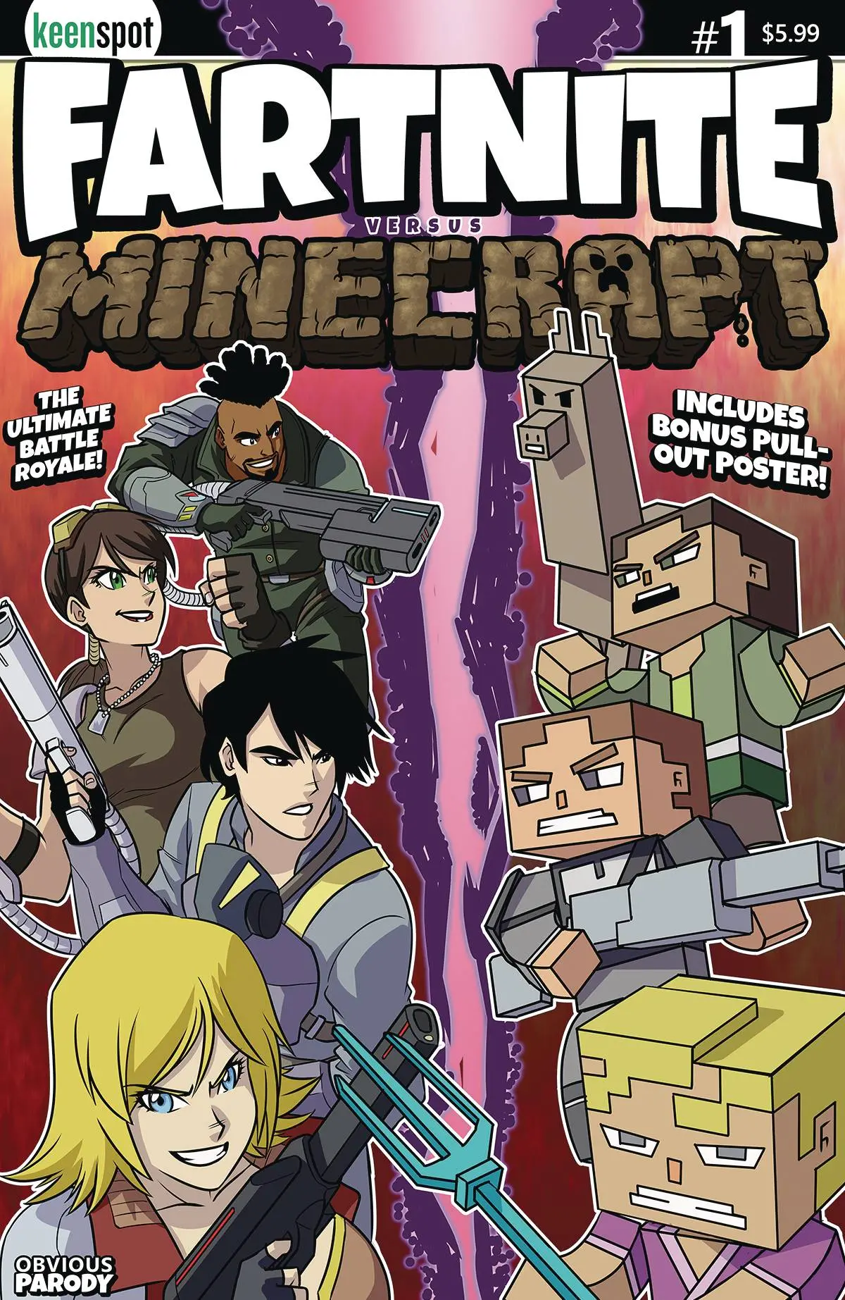 Fartnite Vs. Minecrapt #1 Cvr A Mokhtar 1