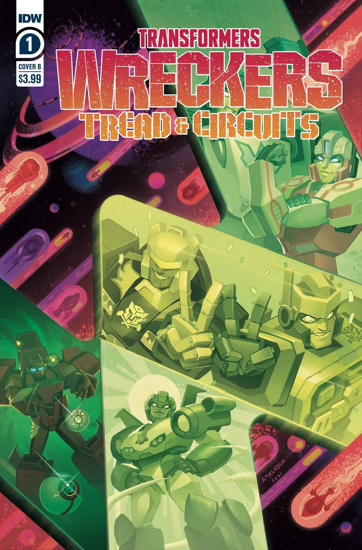 Transformers Wreckers Tread & Circuits #1 (Of 4) Cvr B Malk 1