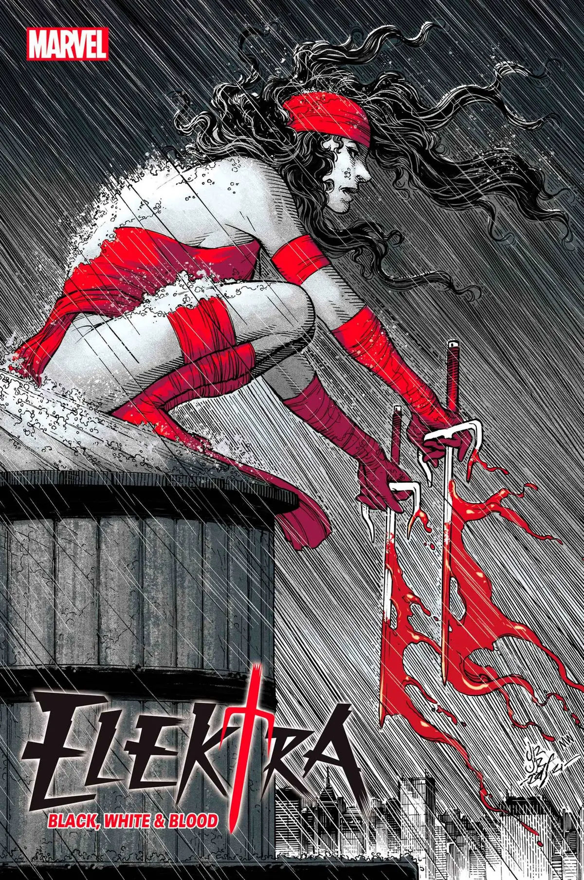 Elektra Black White Blood #1 (Of 4) 1