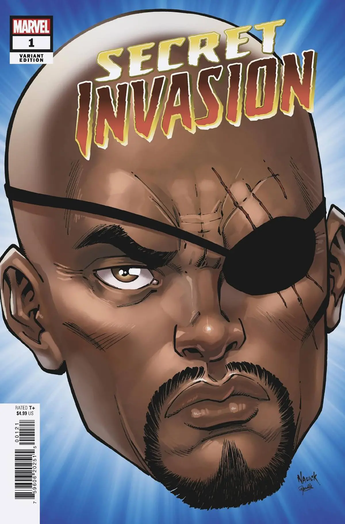 Secret Invasion #1 (Of 5) Nauck Headshot Var (Res) 1