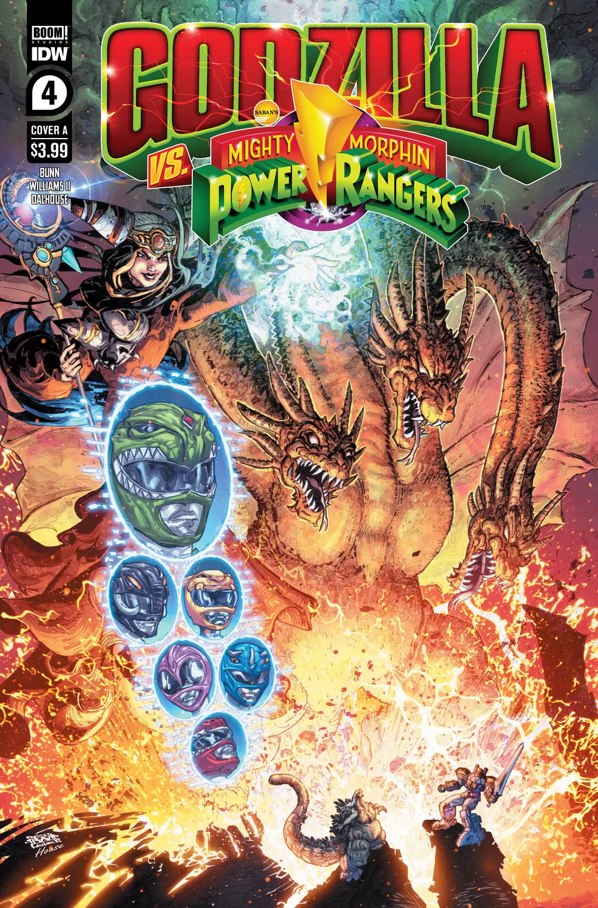 Godzilla Vs Mmpr #4 (Of 5) Cvr A Freddie Williams Ii 1