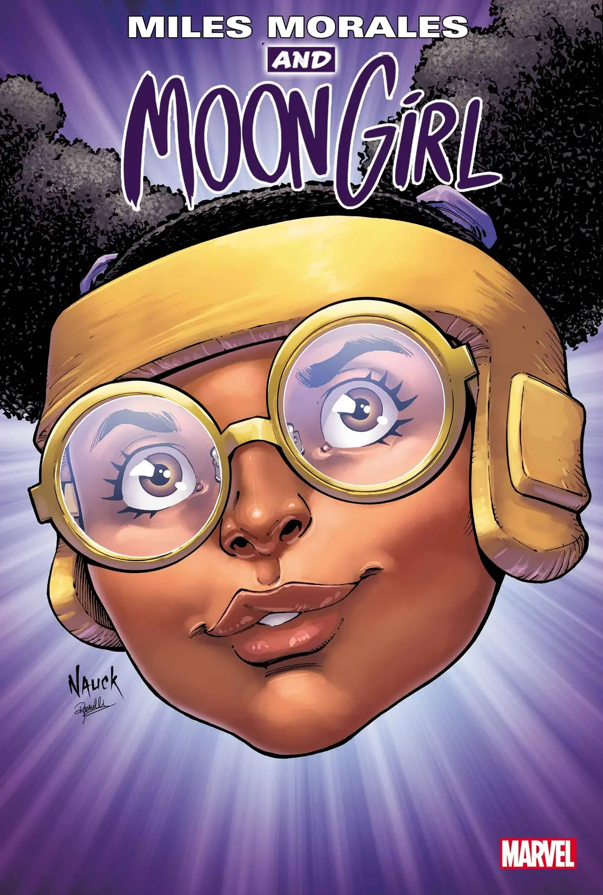 Miles Morales Moon Girl #1 Nauck Headshot Var 1