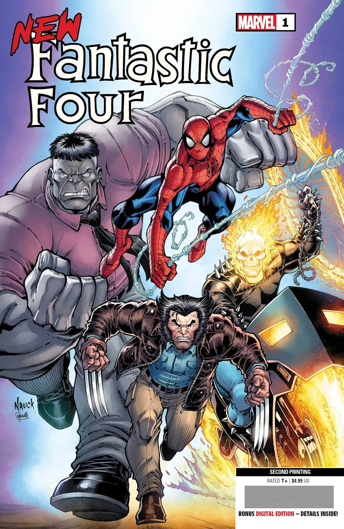 New Fantastic Four #1 (Of 5) Nauck Var 2Nd Print 1