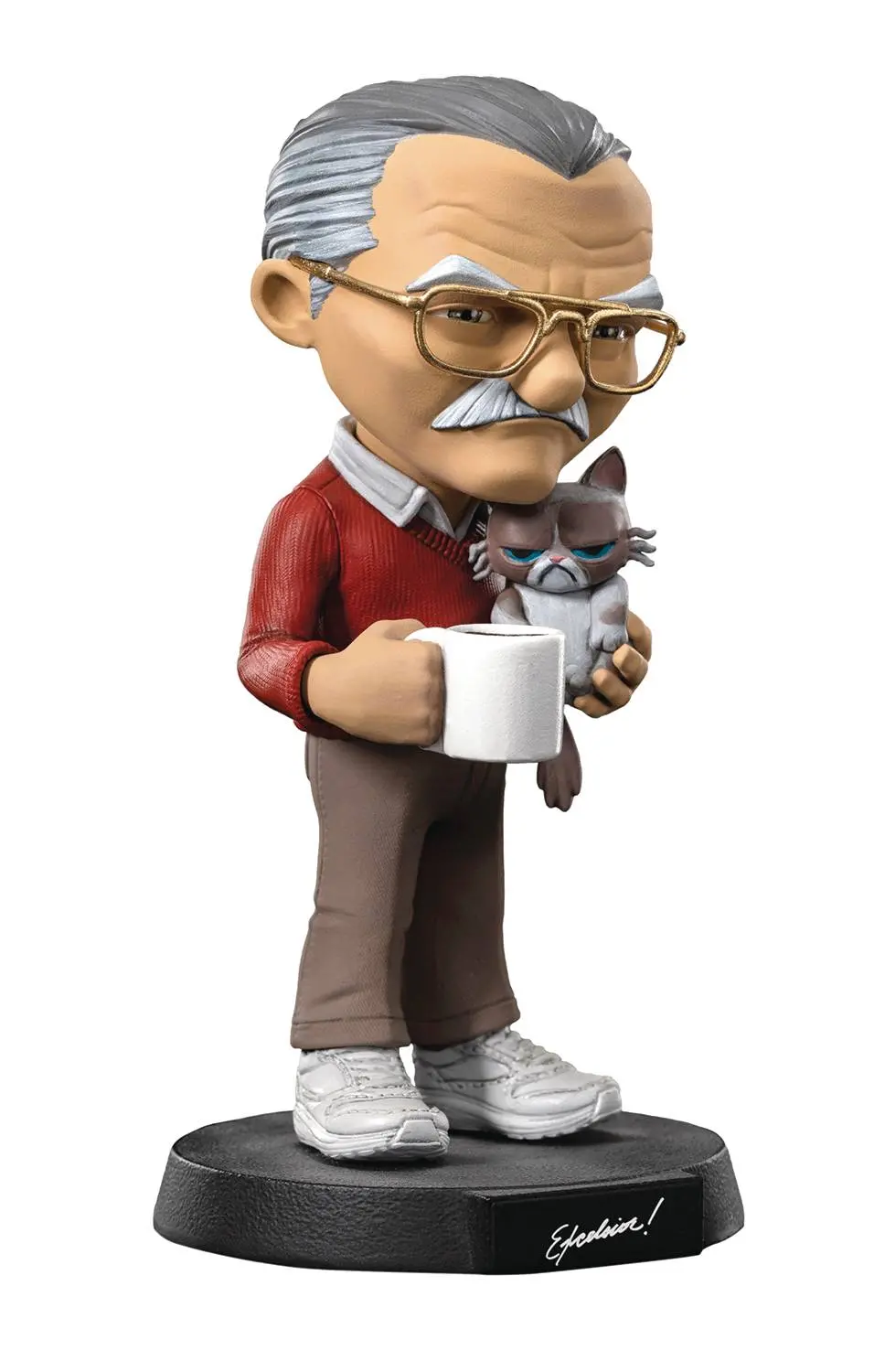 Stan Lee W/ Grumpy Cat Pvc Statue Minico 1
