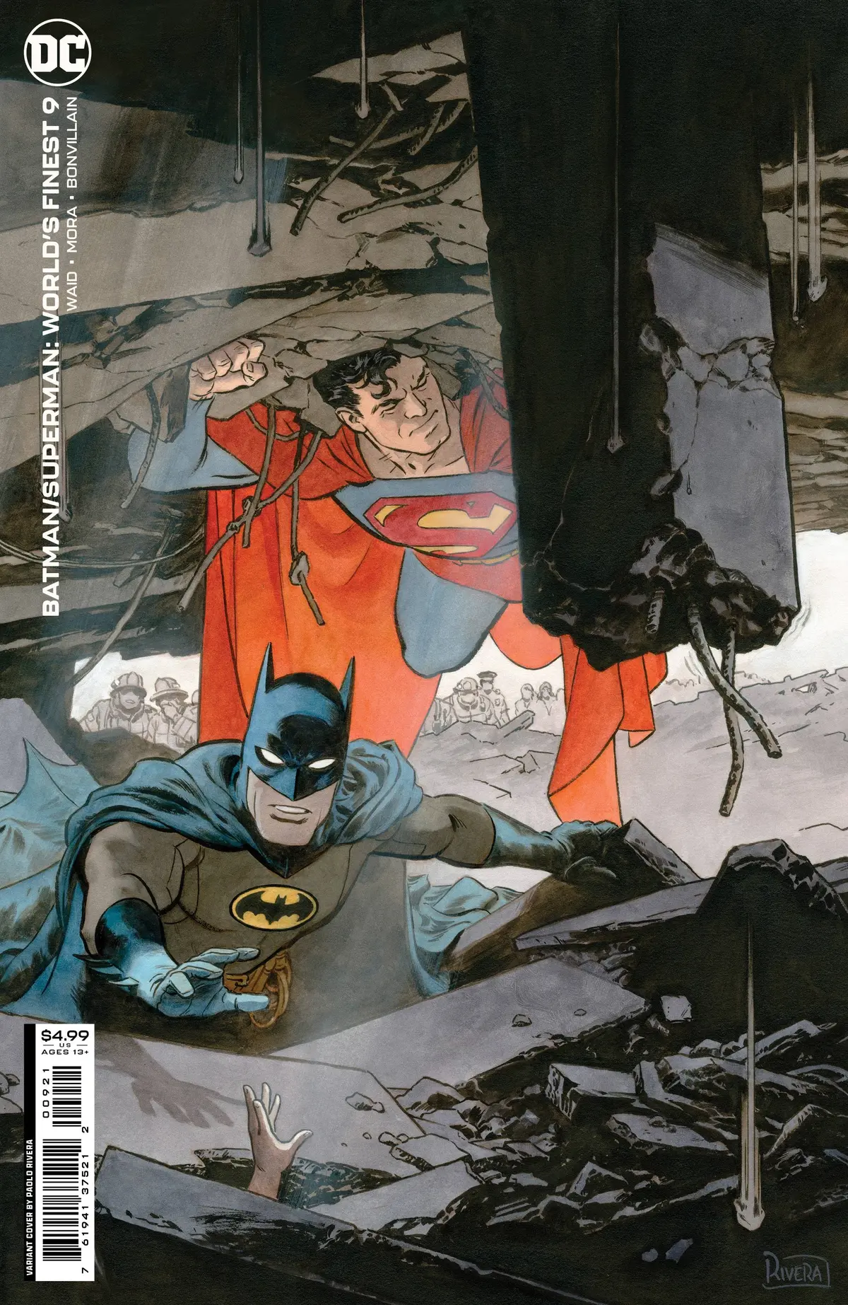 Batman Superman Worlds Finest #9 Cvr B Rivera Card Stock 1