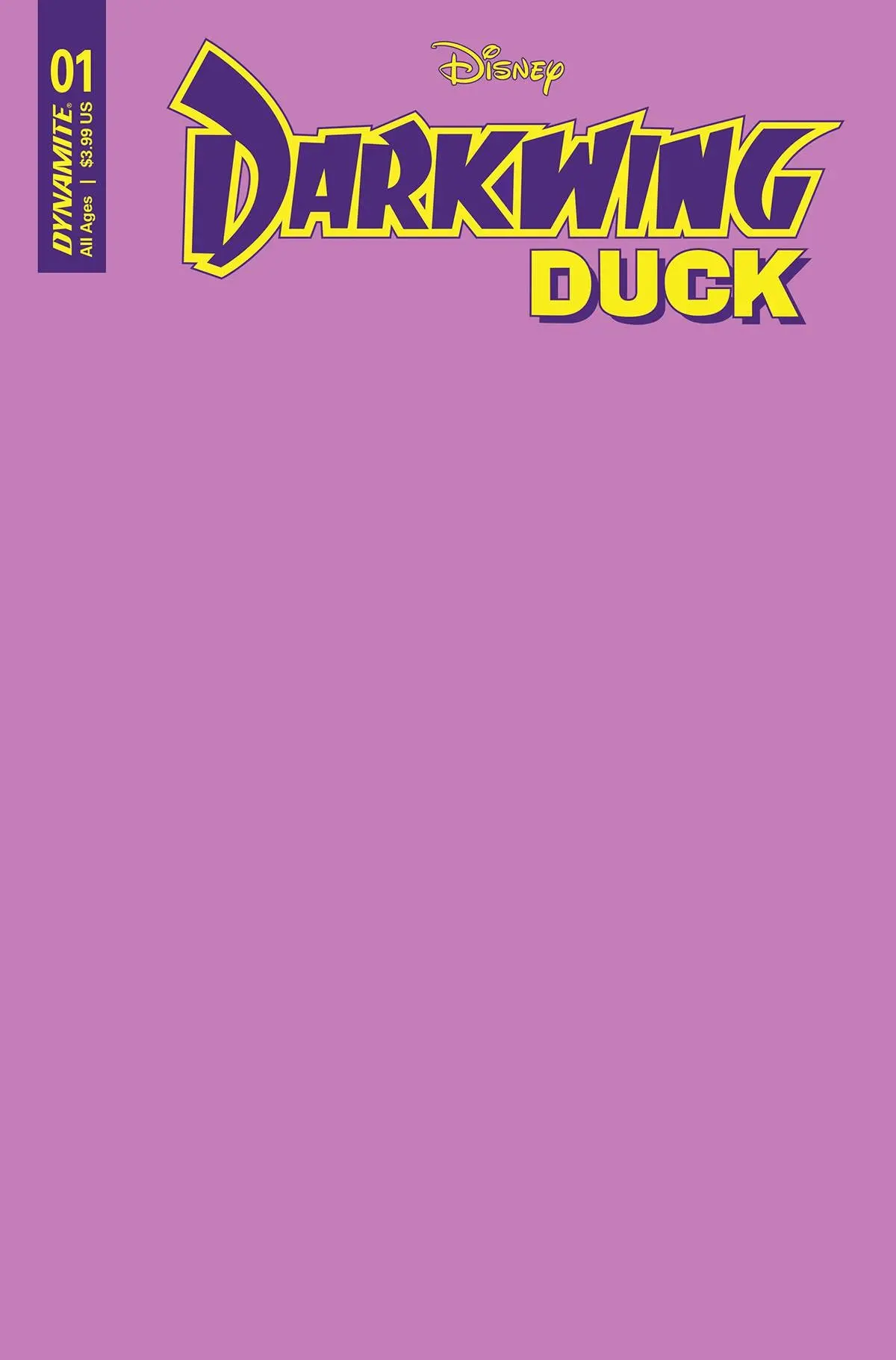 Darkwing Duck #1 Cvr F Blank Authentix 1