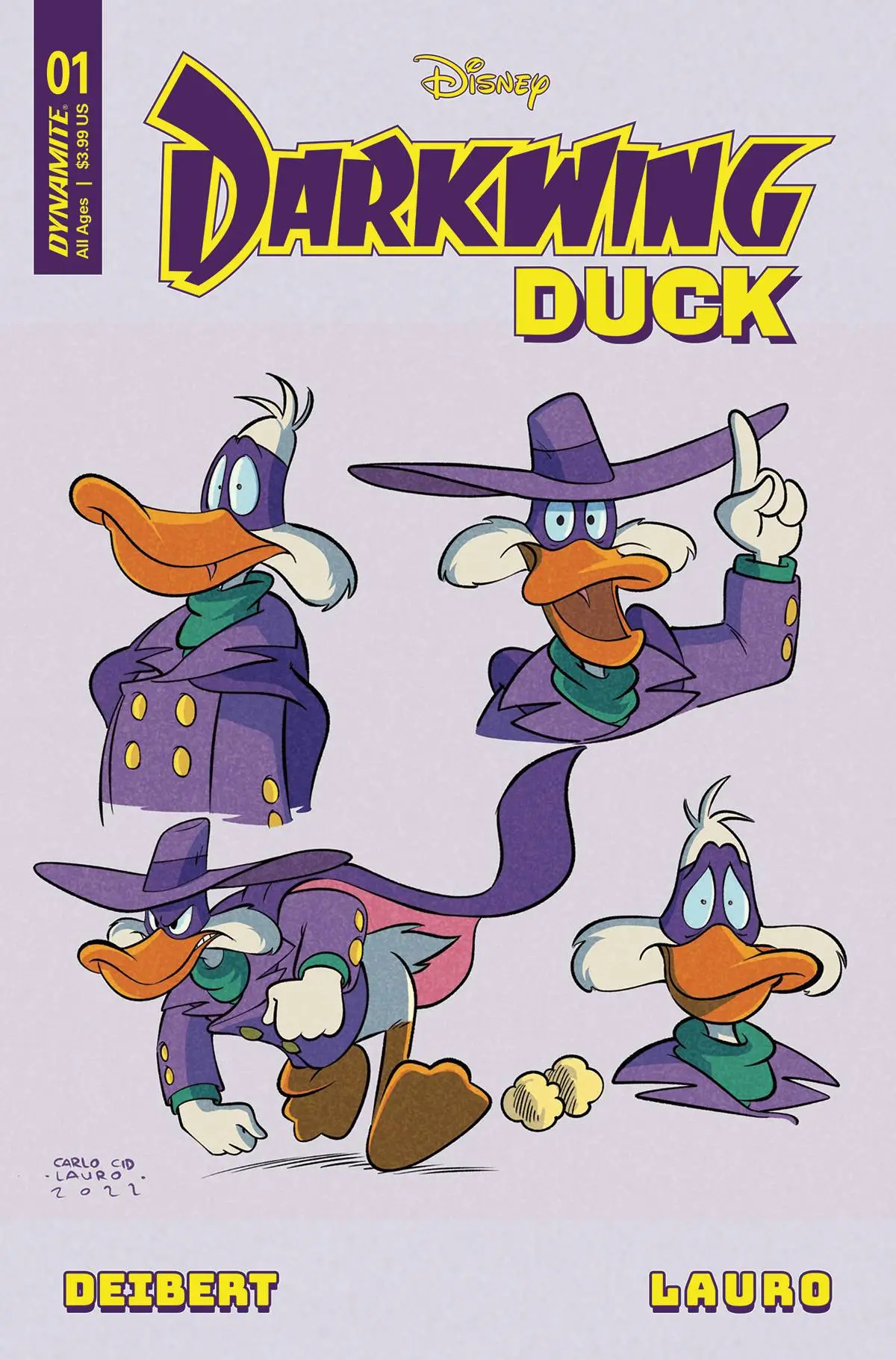 Darkwing Duck #1 Cvr P 100 Copy Incv Lauro Character Design 1