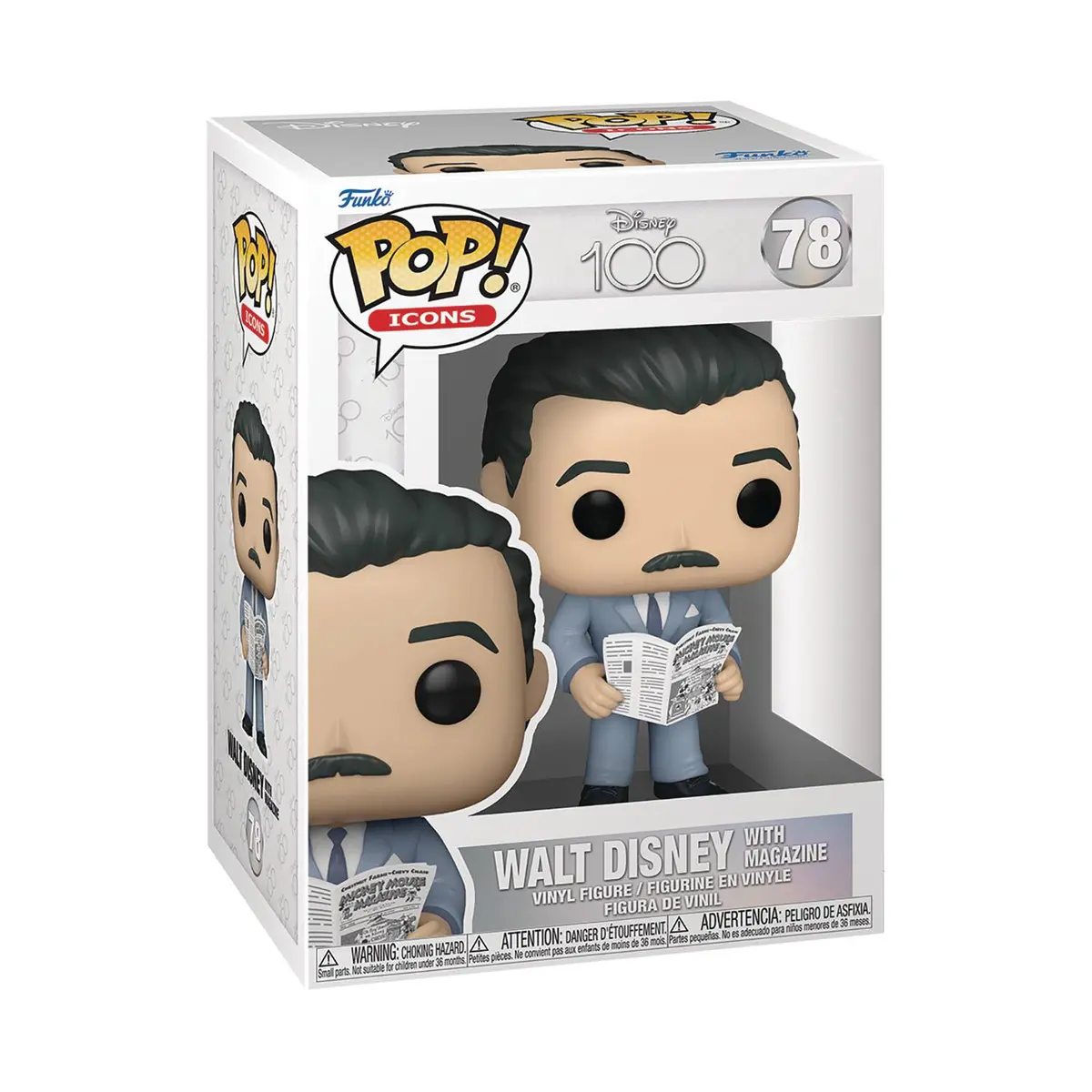 Funko Pop! Disney 100 Years - Walt Disney W/Magazine 1