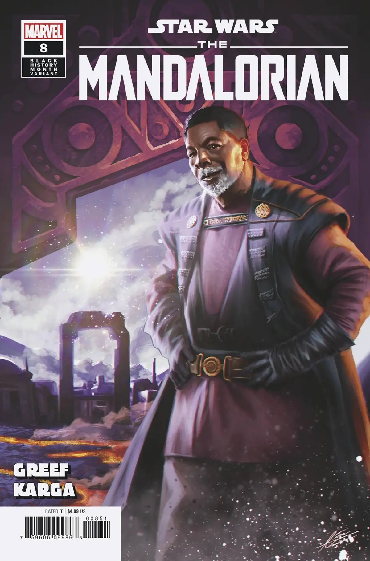 Star Wars Mandalorian #8 Manhanini Black History Month Var (3/1/23) 1