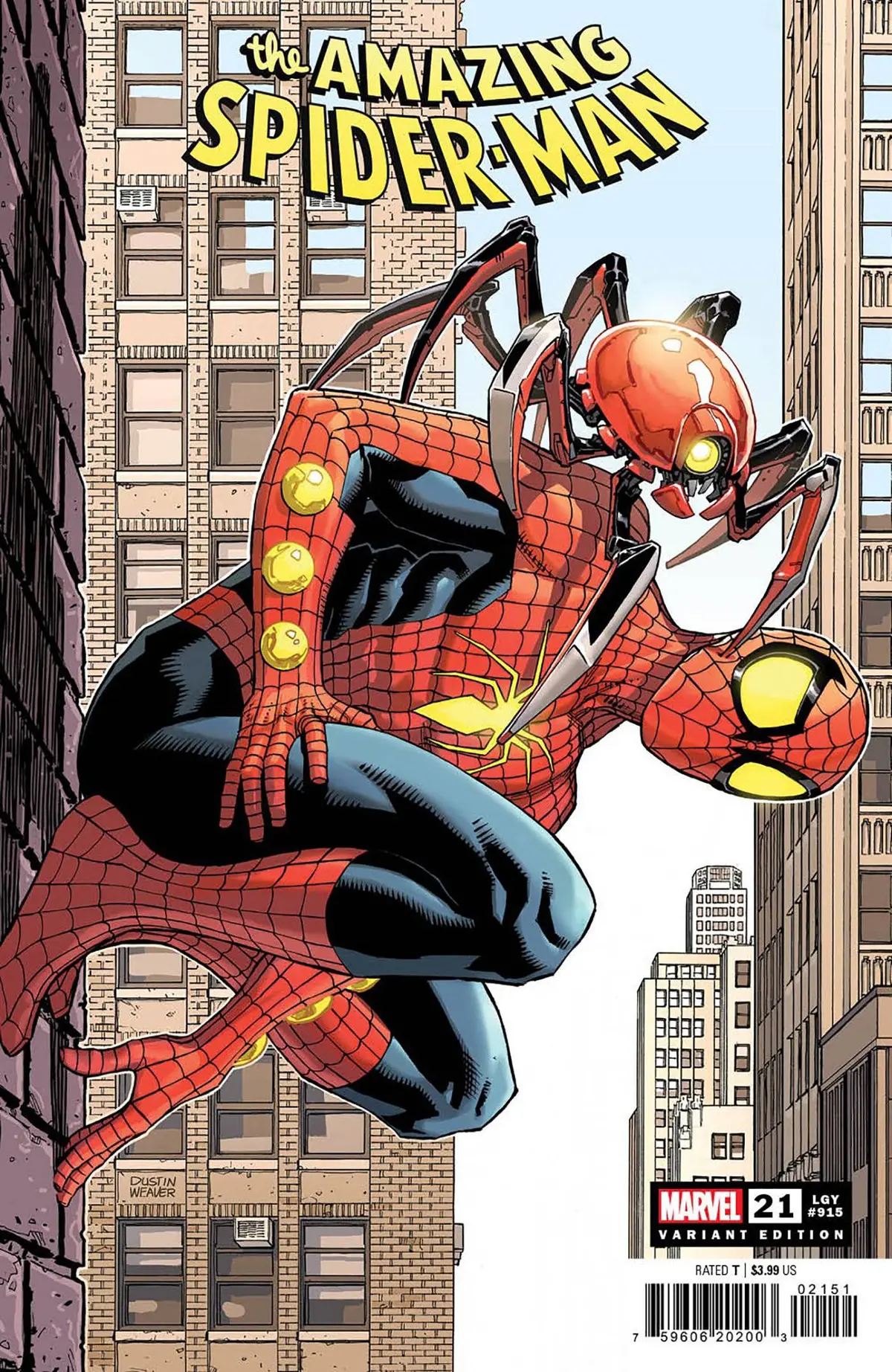 Amazing Spider-Man #21 25 Copy Incv Dustin Weaver Var 1
