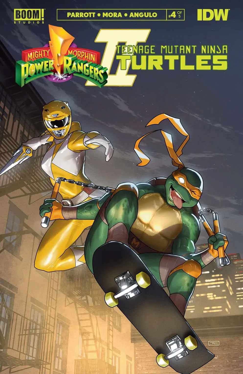 Mmpr Tmnt Ii #4 (Of 5) Cvr E Cardstock Var Clarke 1