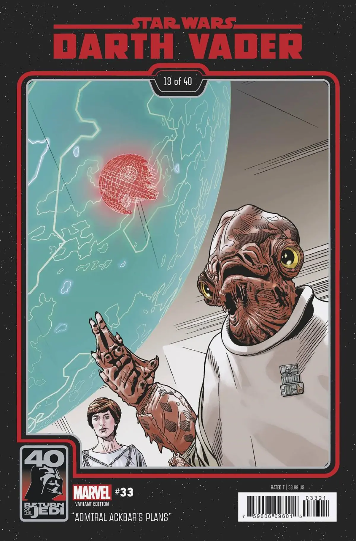 Star Wars Darth Vader #33 Sprouse Return Of The Jedi 40Th Anniversary Variant 1