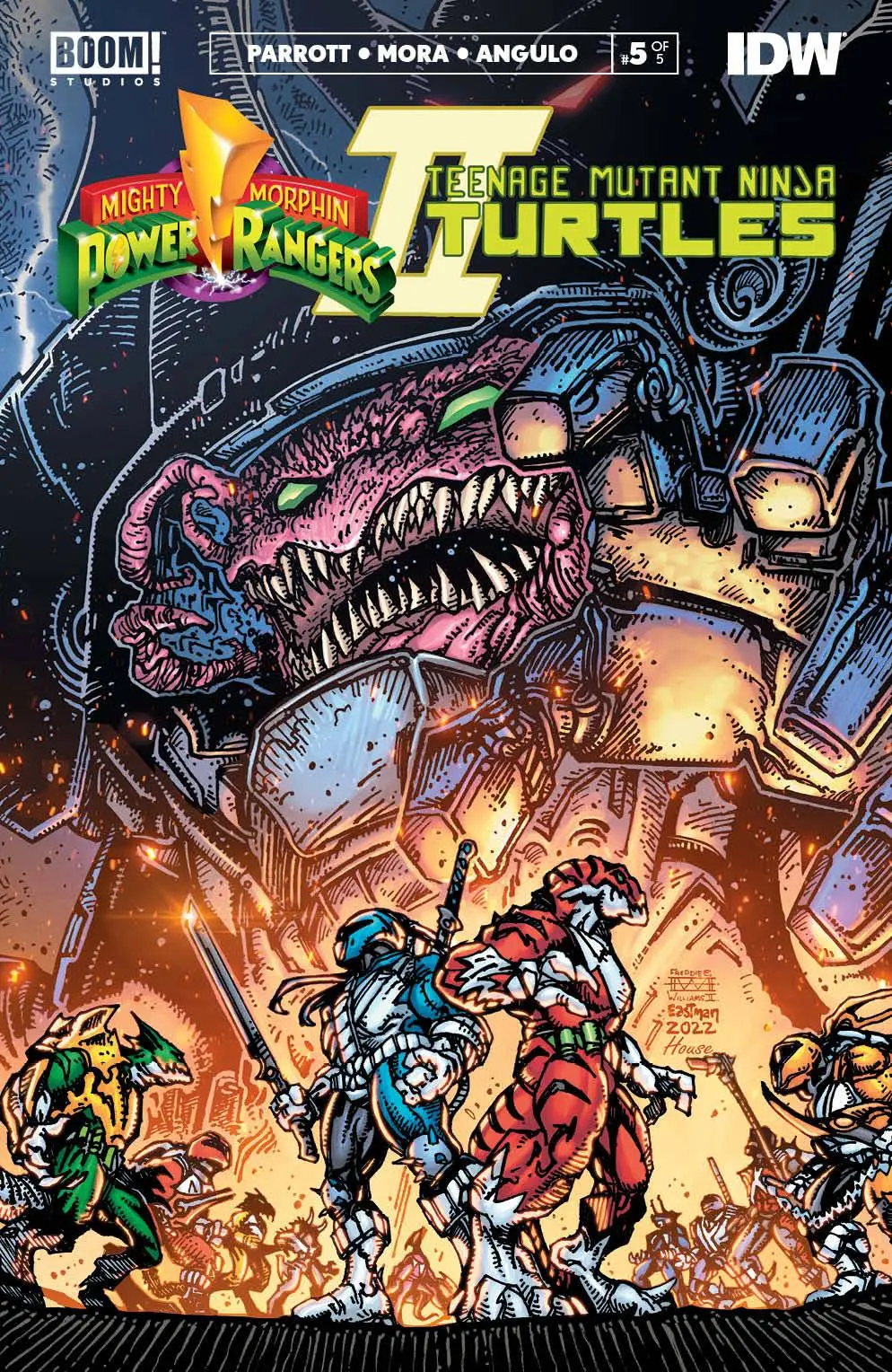 Mmpr Tmnt Ii #5 (Of 5) Cvr B Eastman & Williams Ii 1