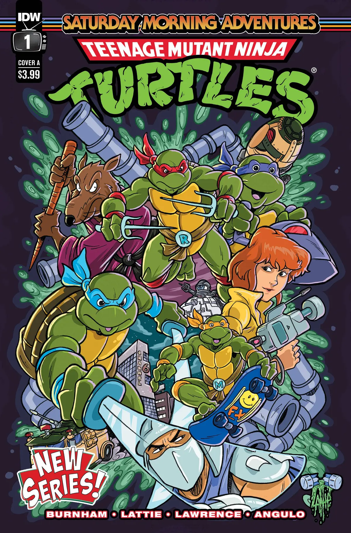 Tmnt Saturday Morning Adv Continued #1 Cvr A Lattie 1