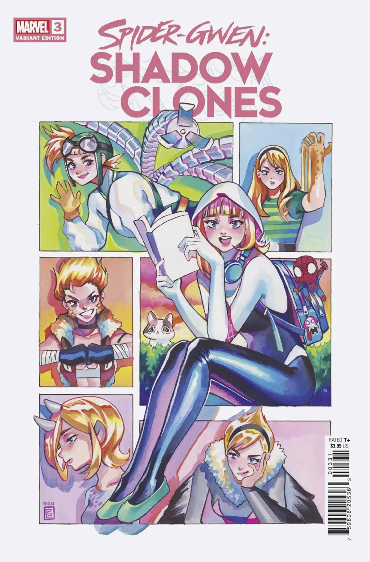 Spider-Gwen Shadow Clones #3 Rian Gonzalez Variant 1
