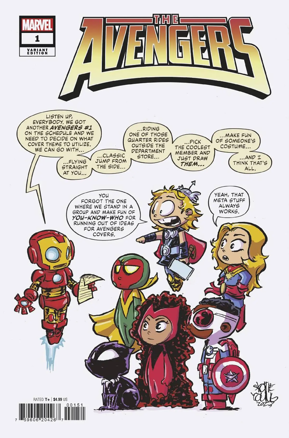 Avengers #1 Skottie Young Variant 1