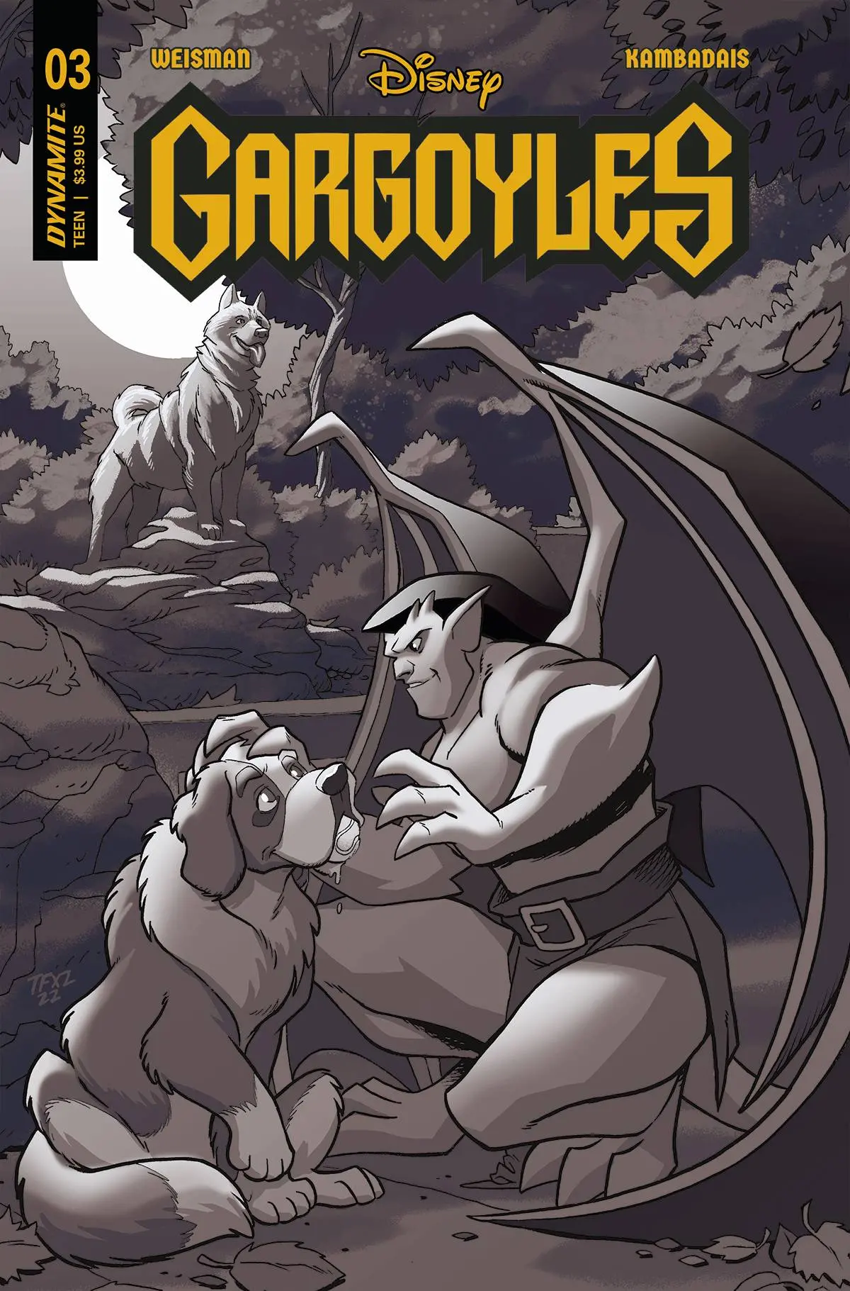 Gargoyles #3 Cvr X 10 Copy Foc Incv Fleecs & Forstner Line A 1