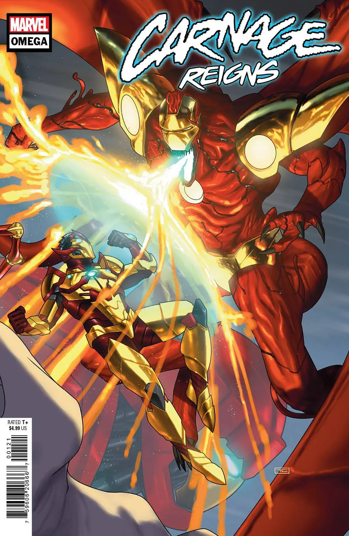 Carnage Reigns Omega #1 Taurin Clarke Connecting Variant 1