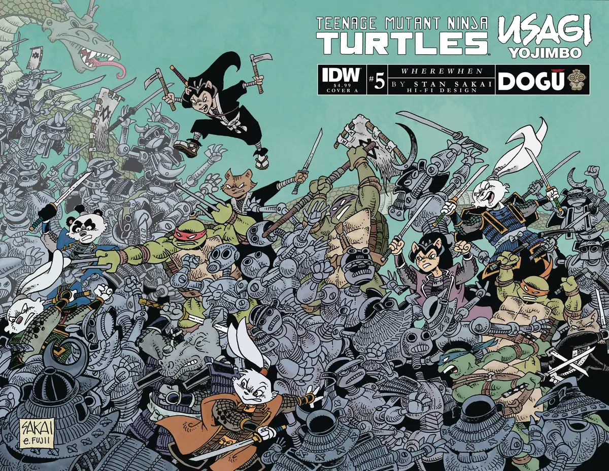 Tmnt Usagi Yojimbo Wherewhen #5 Cvr A Sakai 1