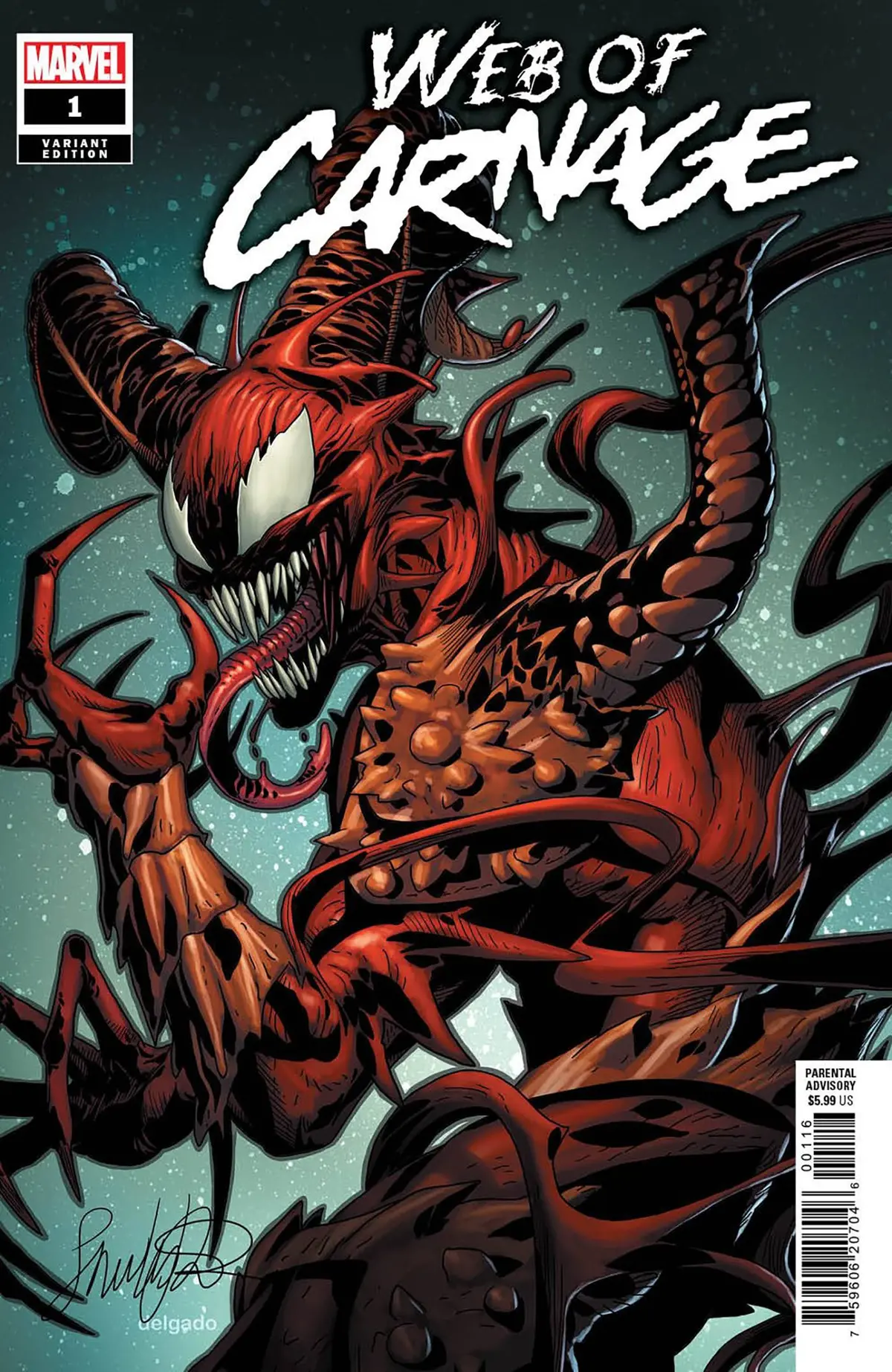 Web Of Carnage #1 25 Copy Incv Salvador Larroca Var 1
