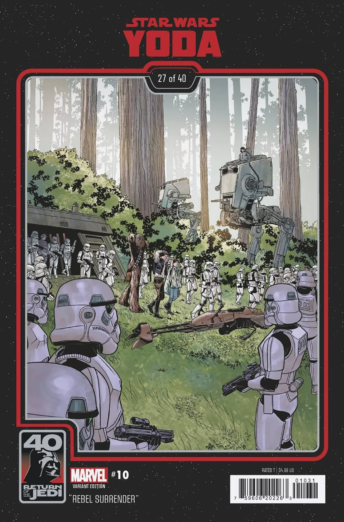 Star Wars Yoda #10 Chris Sprouse Return Of The Jedi 40Th Anniversary Variant 1