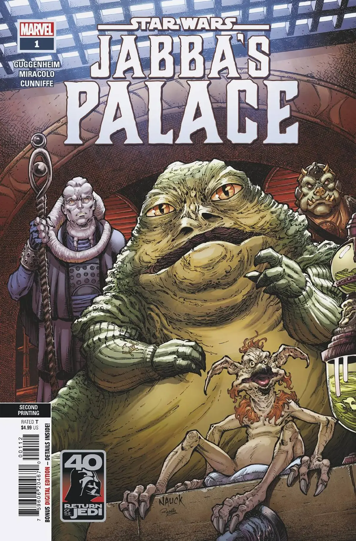 Star Wars Return Of Jedi Jabbas Palace #1 2Nd Ptg Nauck Var 1