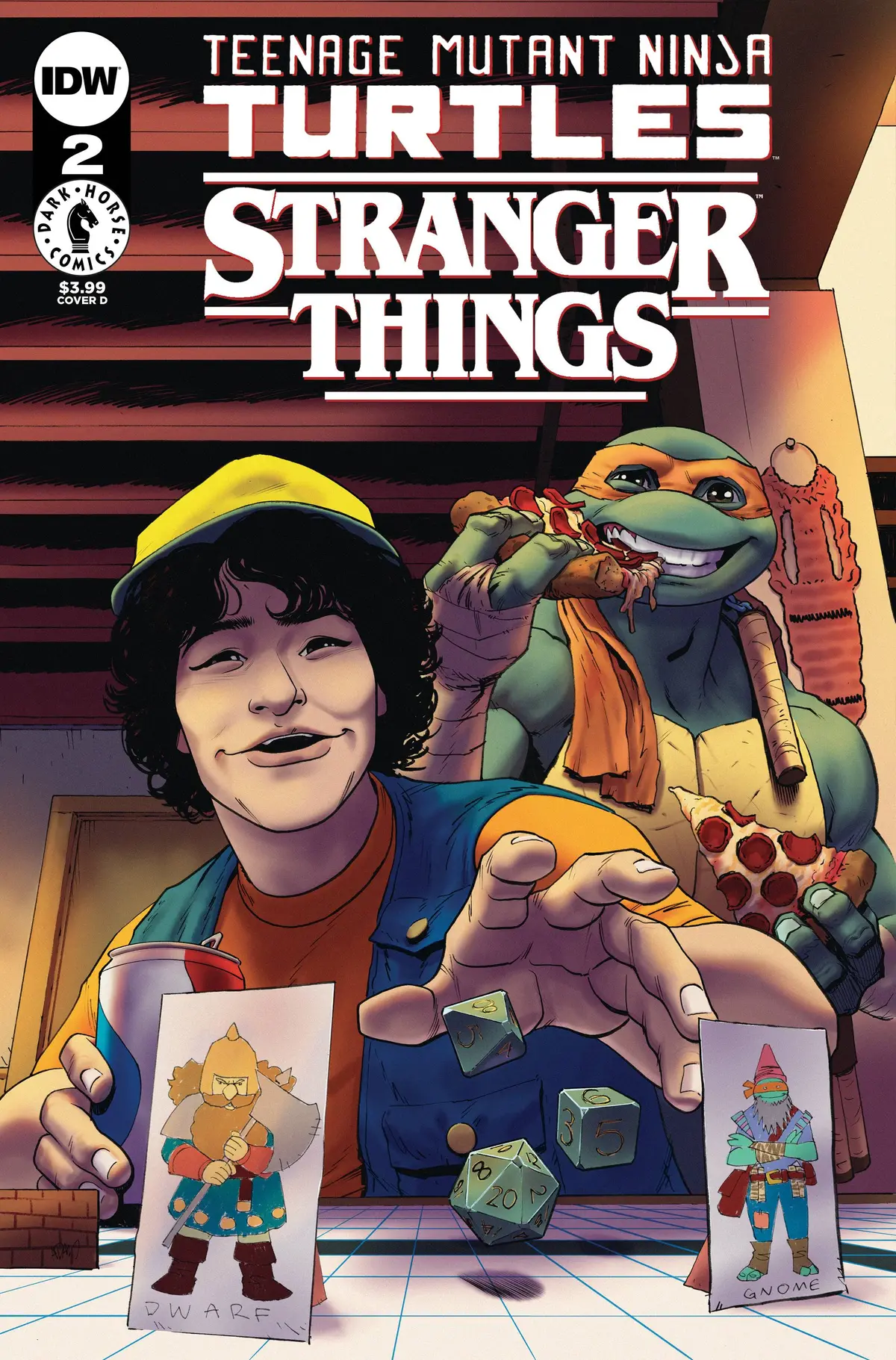 Tmnt X Stranger Things #2 Cvr D Gorham 1