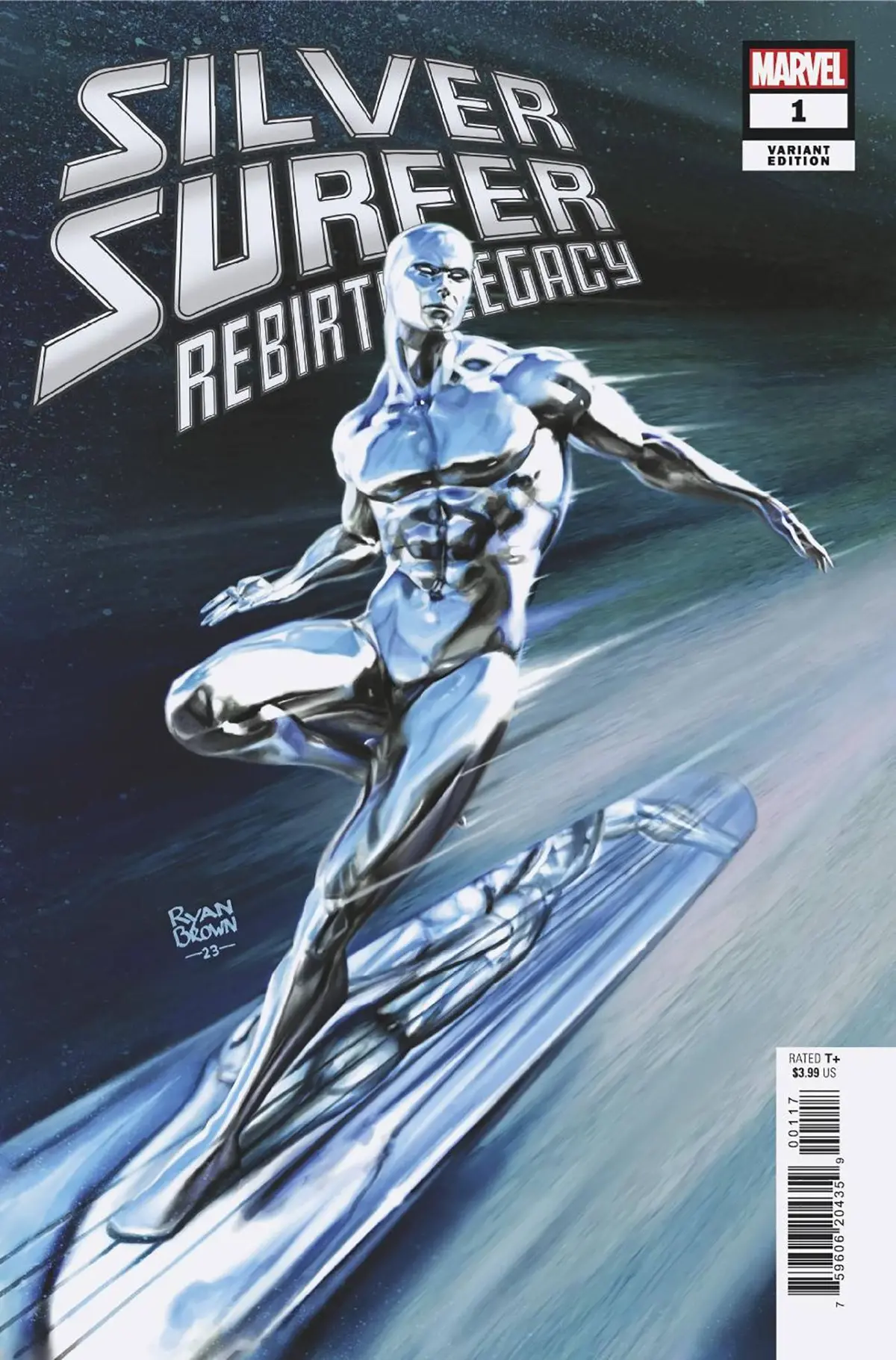 Silver Surfer Rebirth Legacy #1 25 Copy Incv Ryan Brown Var 1