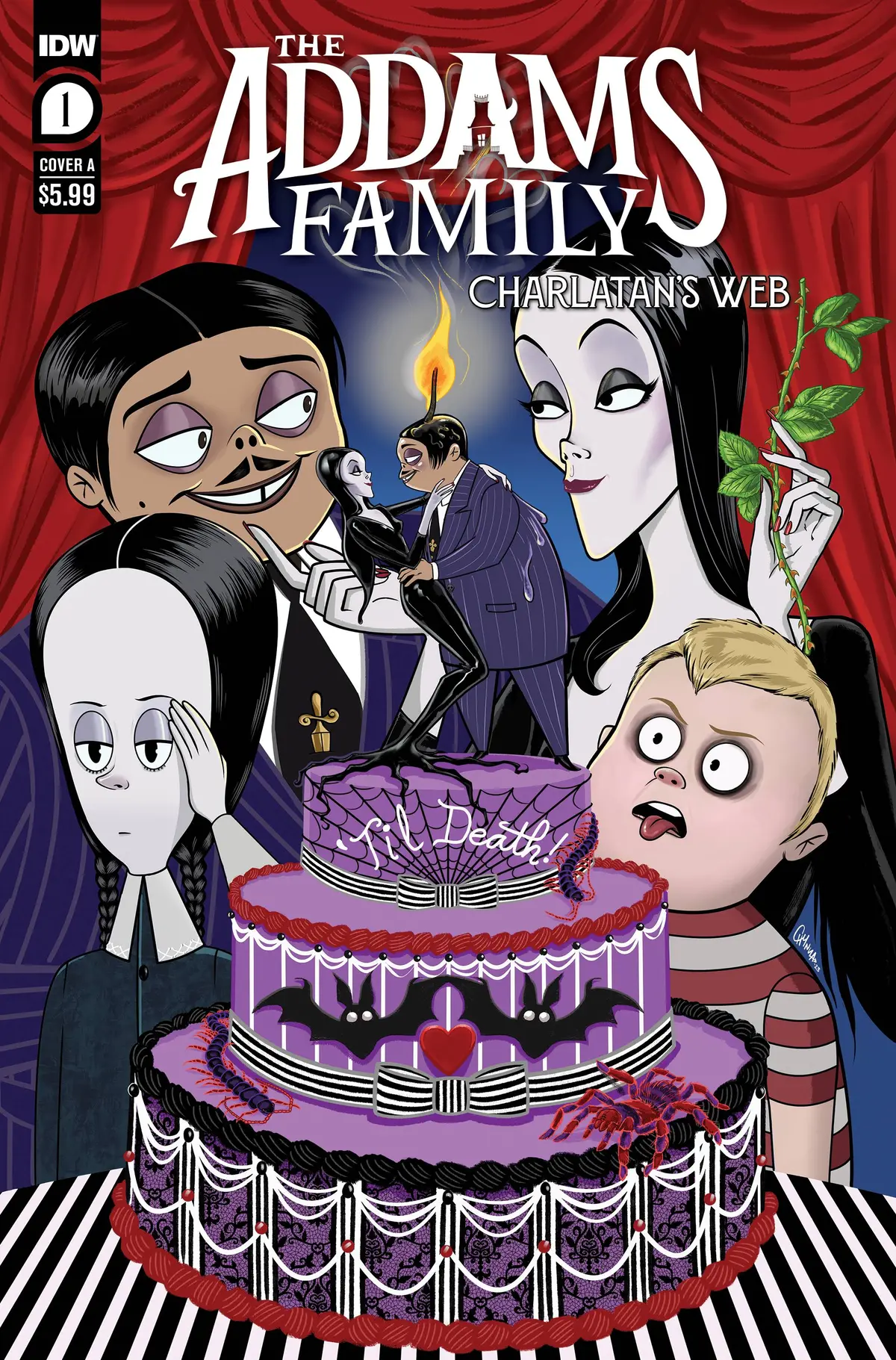 Addams Family Charlatans Web #1 Cvr A Flores 1