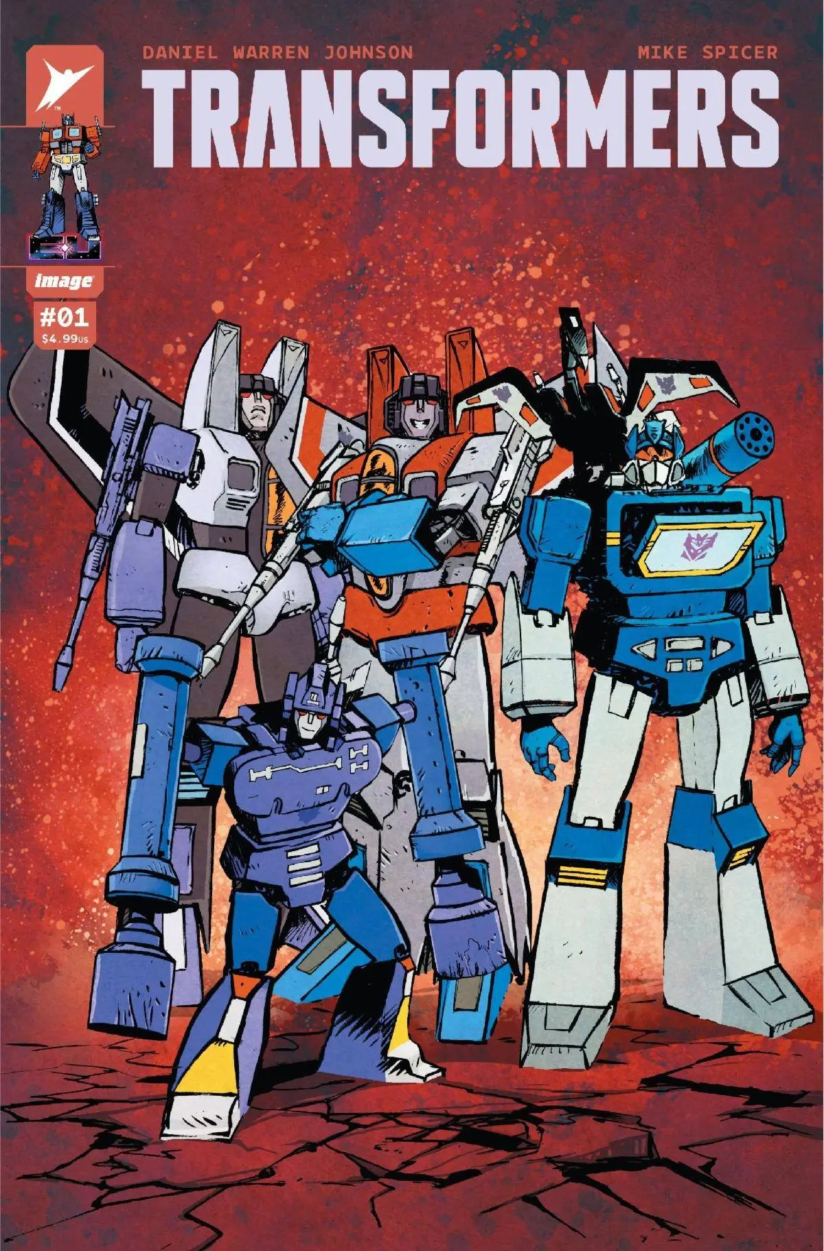 Transformers #1 Cvr C Daniel Warren Johnson And Mike Spicer Var 1