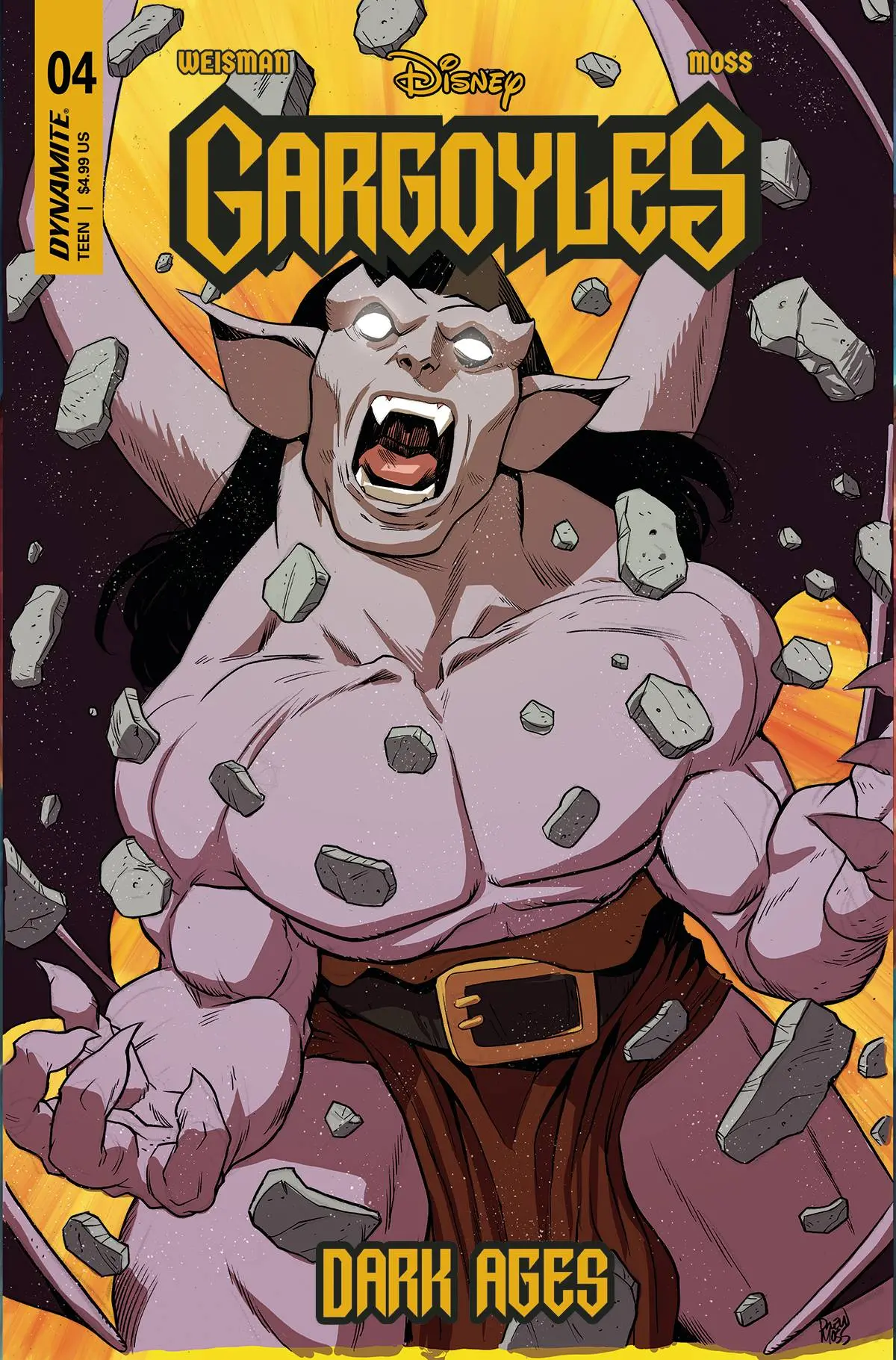 Gargoyles Dark Ages #4 Cvr G 7 Copy Incv Moss Original 1
