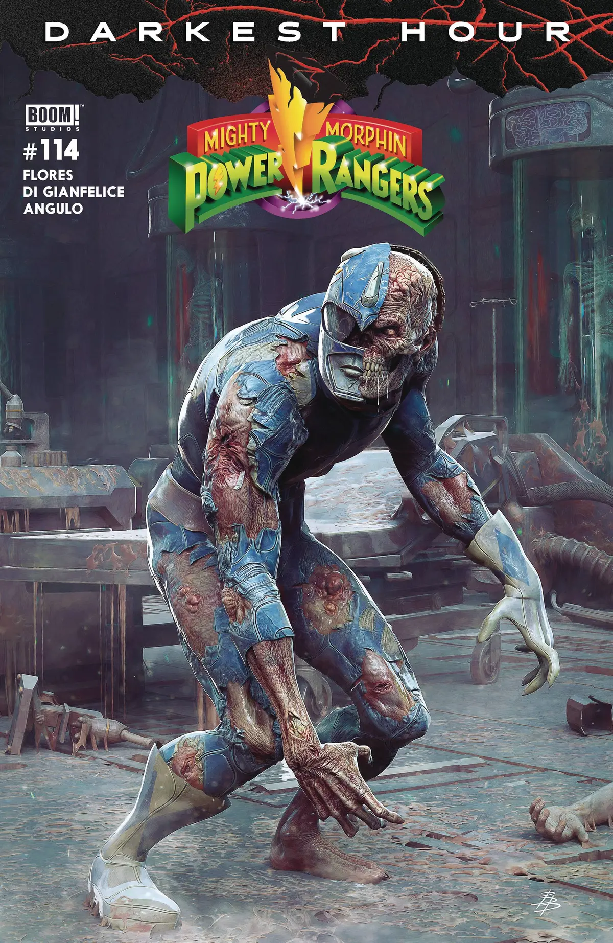 Mighty Morphin Power Rangers #114 Cvr B Dark Grid Var Barend 1