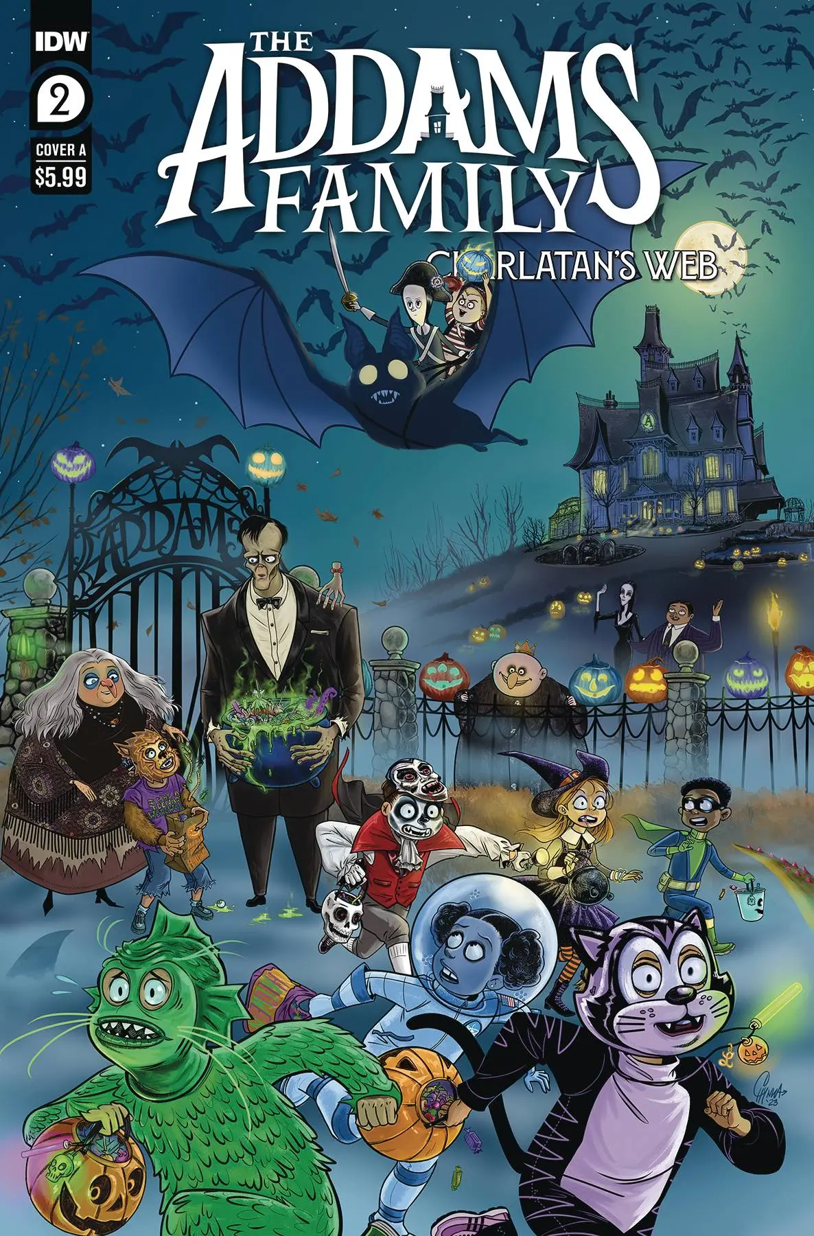 Addams Family Charlatans Web #2 Cvr A Flores 1