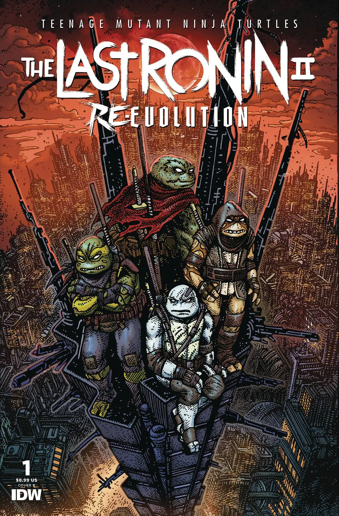 Tmnt The Last Ronin Ii Re Evolution #1 Cvr B Eastman Signed By Waltz & Eastman 1