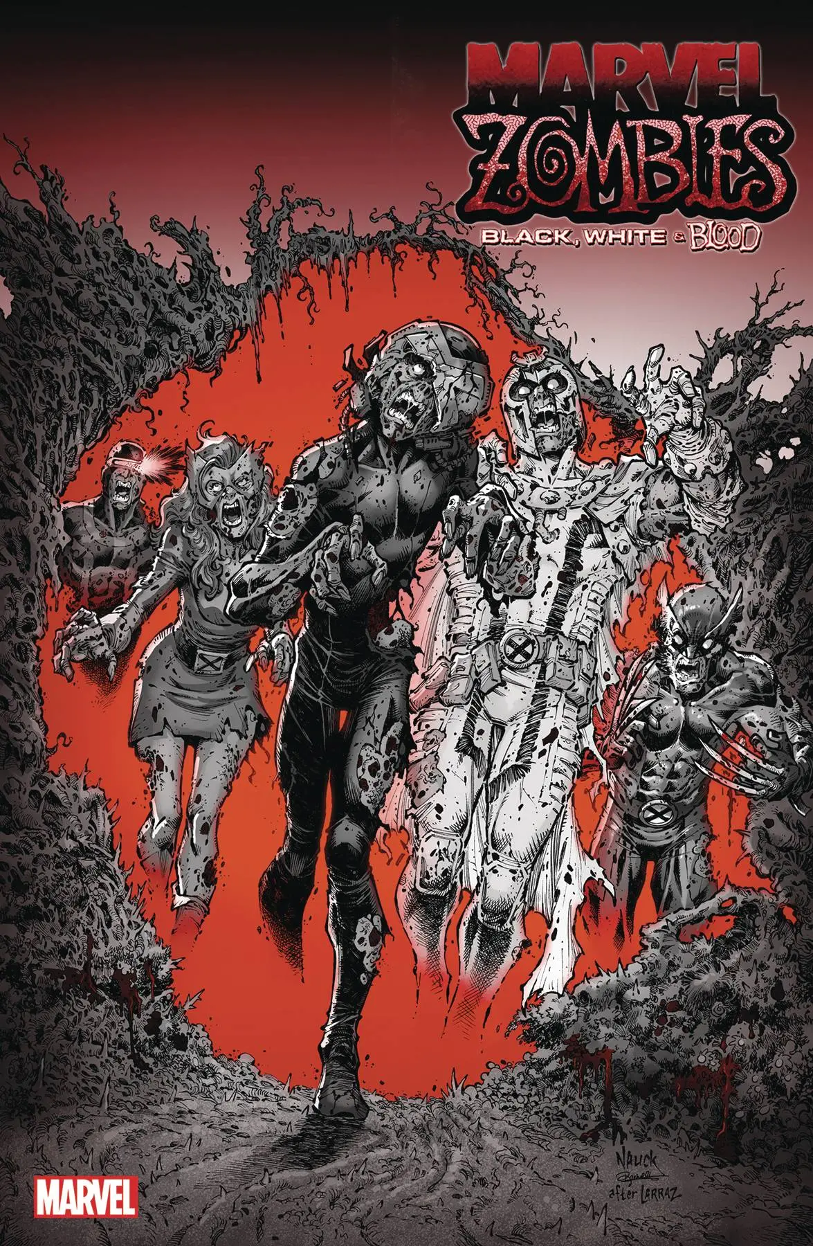 Marvel Zombies Black White Blood #3 10 Copy Incv Homage Var 1