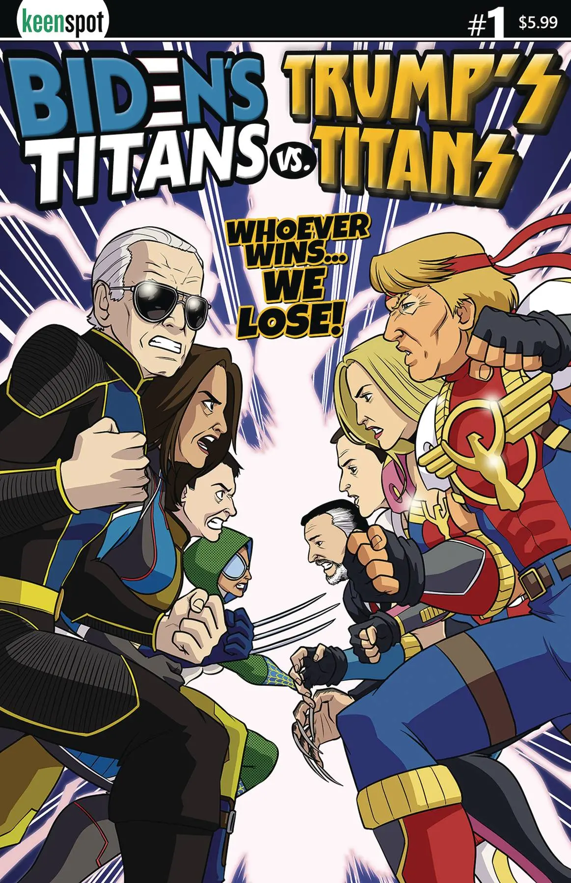 Bidens Titans Vs Trumps Titans #1 Cvr A Titans Vs Titans 1