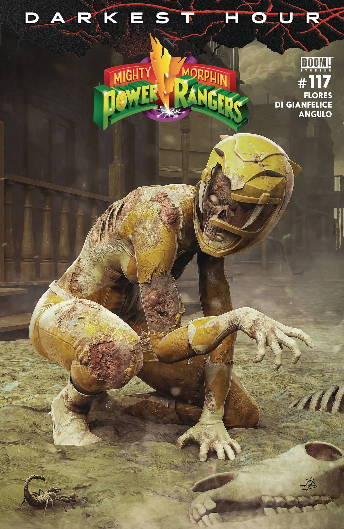 Mighty Morphin Power Rangers #117 Cvr B Dark Grid Var Barend 1