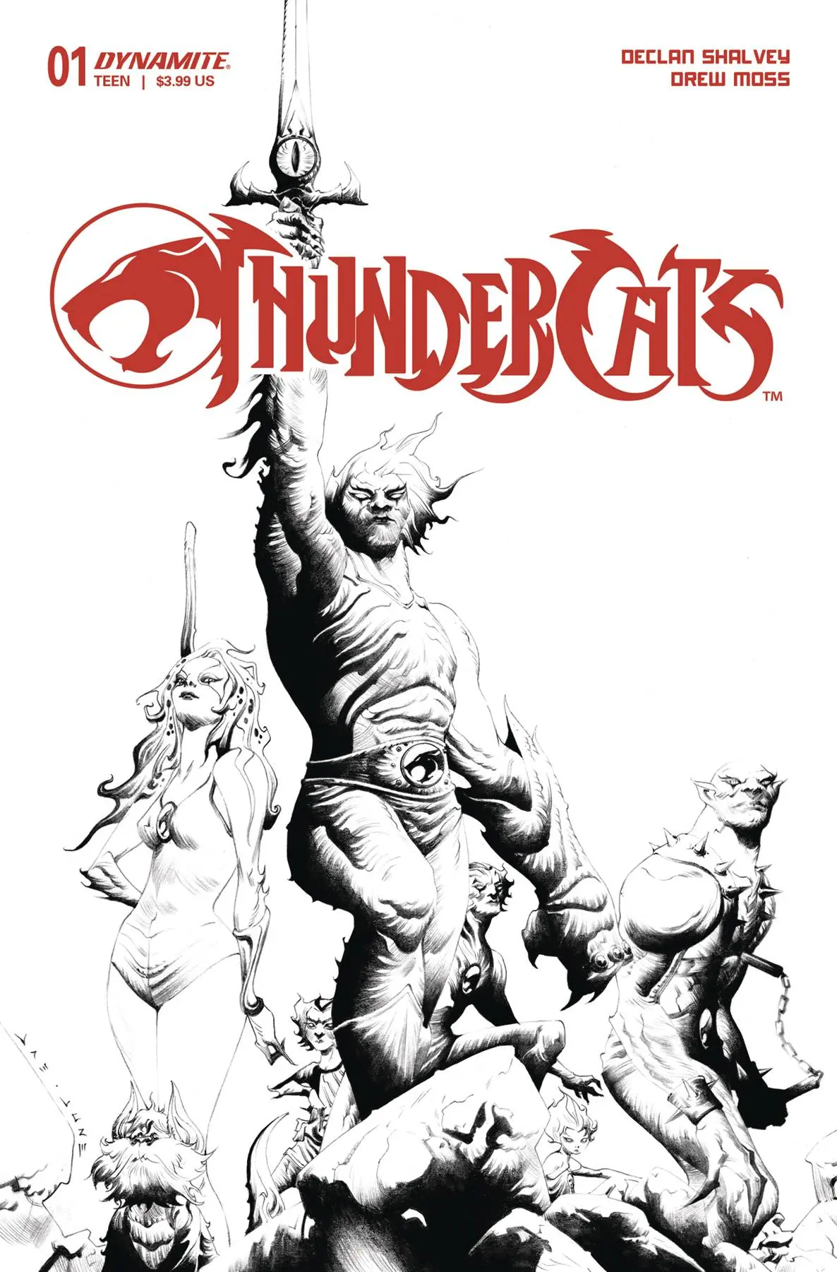 Thundercats #1 Cvr T 25 Copy Incv Lee Line Art 1