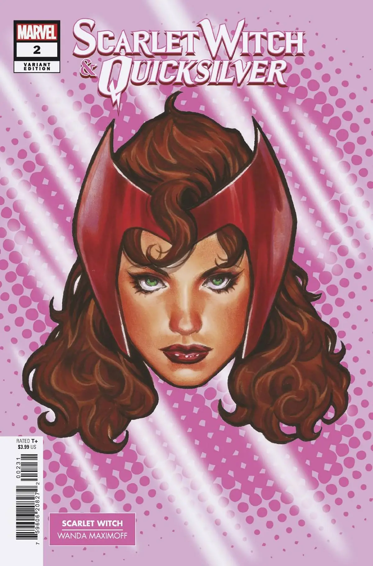 Scarlet Witch And Quicksilver #2 Mark Brooks Headshot Var 1