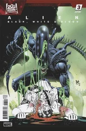 Alien Black White Blood #3 Paulo Siqueira Var 1