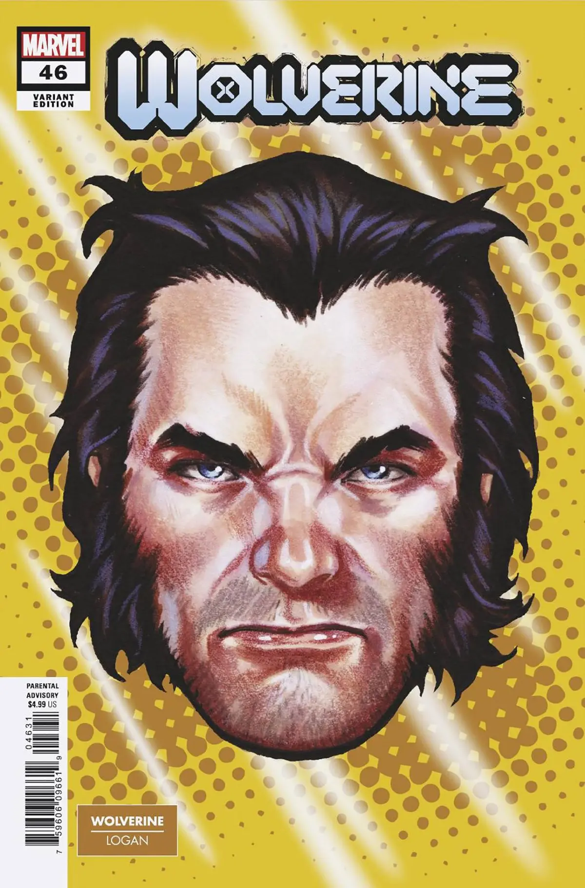 Wolverine #46 Mark Brooks Headshot Var 1