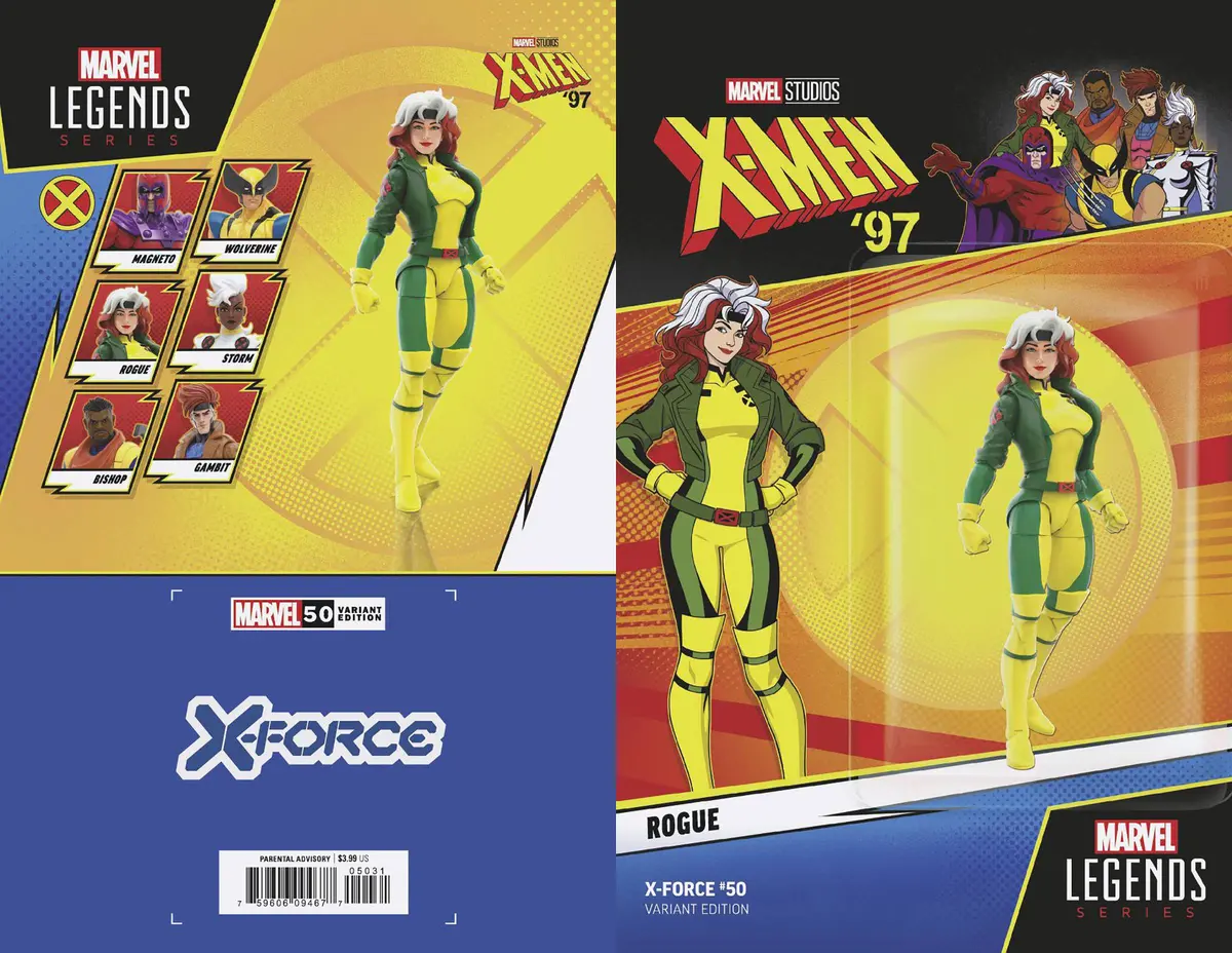 X-Force #50 X-Men 97 Rogue Action Figure Var 1
