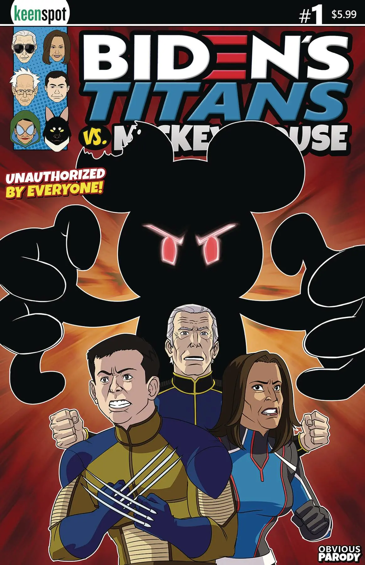 Bidens Titans Vs Mickey Mouse (Unauth) #1 Cvr A Mickey Unlea 1