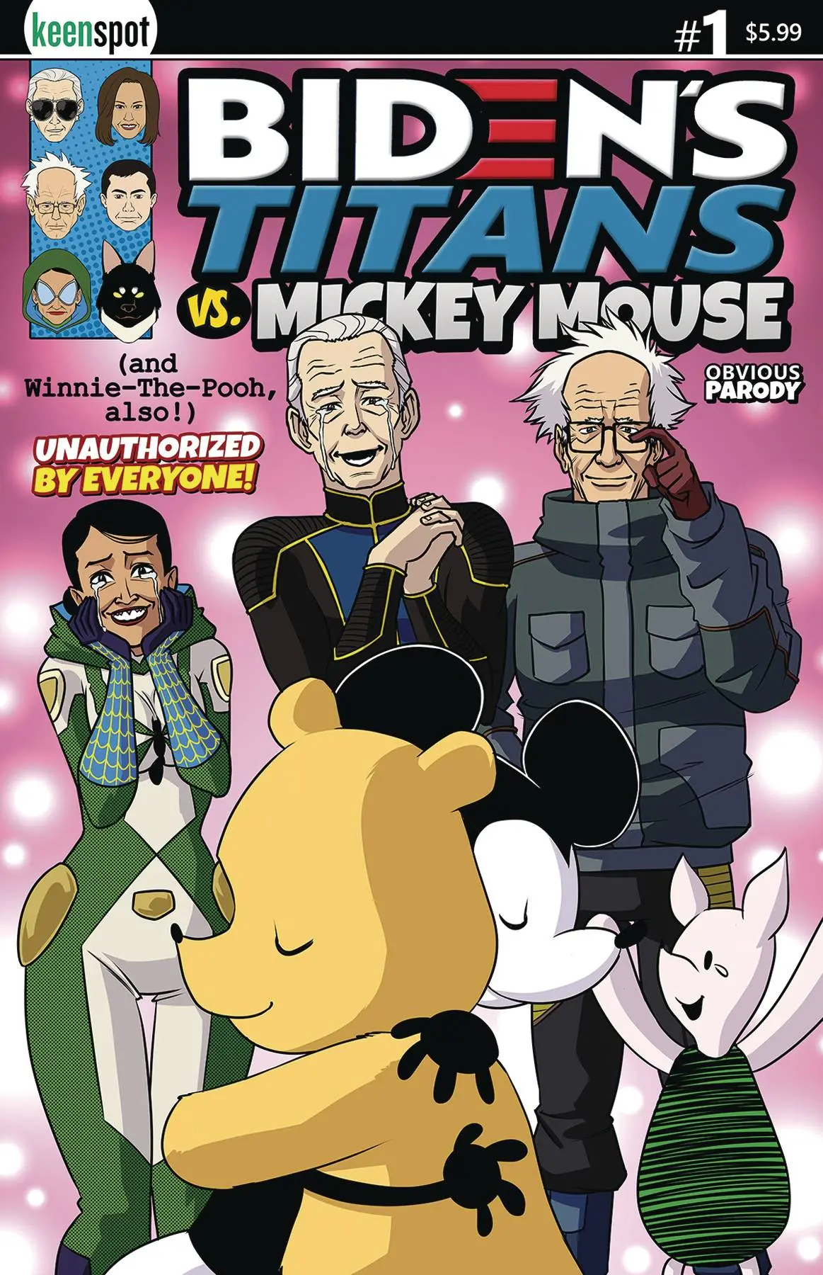 Bidens Titans Vs Mickey Mouse (Unauth) #1 Cvr D Mick & Pooh 1