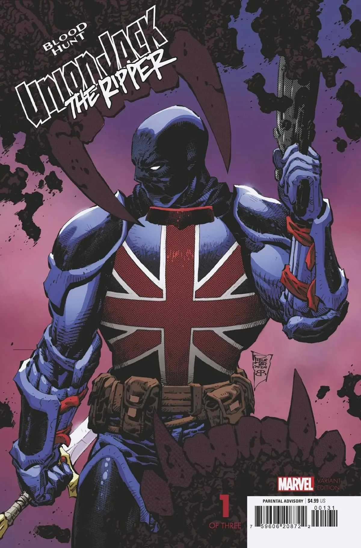 Union Jack Ripper Blood Hunt #1 Kyle Hotz Var 1