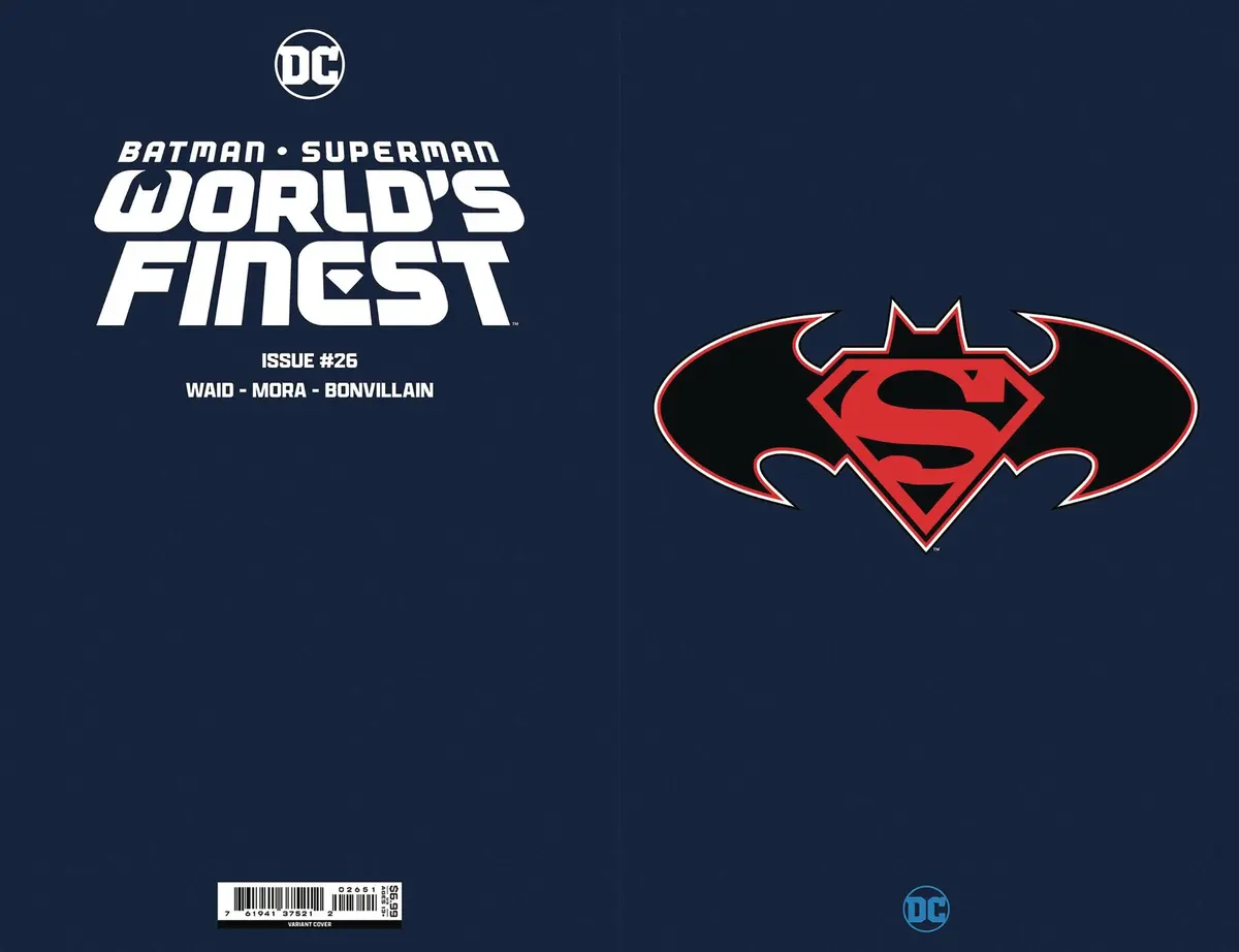 Batman Superman Worlds Finest #26 Cvr E Logo Foil Var 1