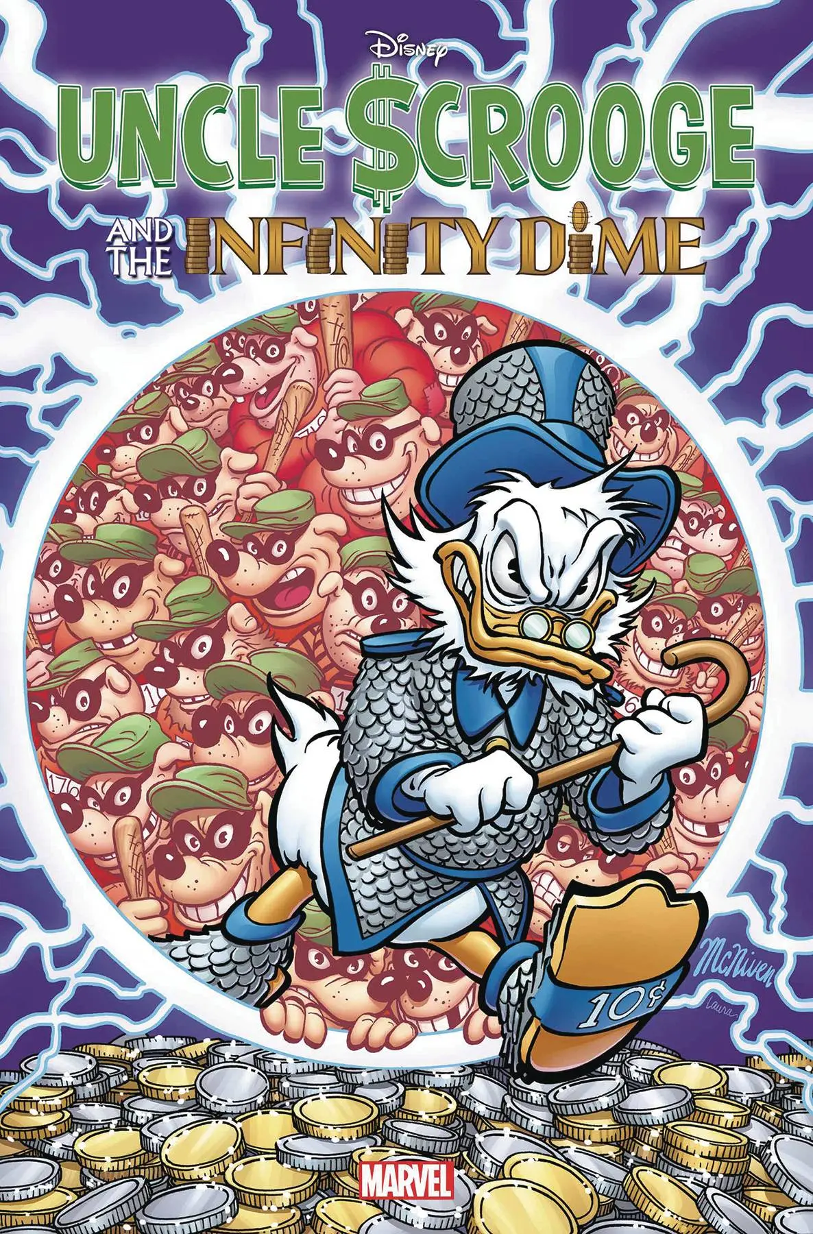 Uncle Scrooge Infinity Dime #1 Steve Mcniven Foil Var 1